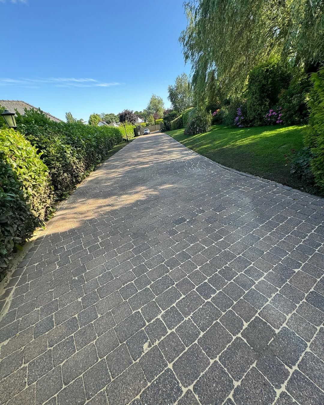 Extended paving after cleaning
