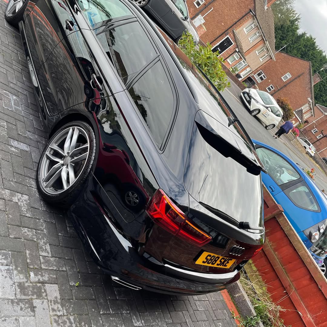 Black Audi after full valet